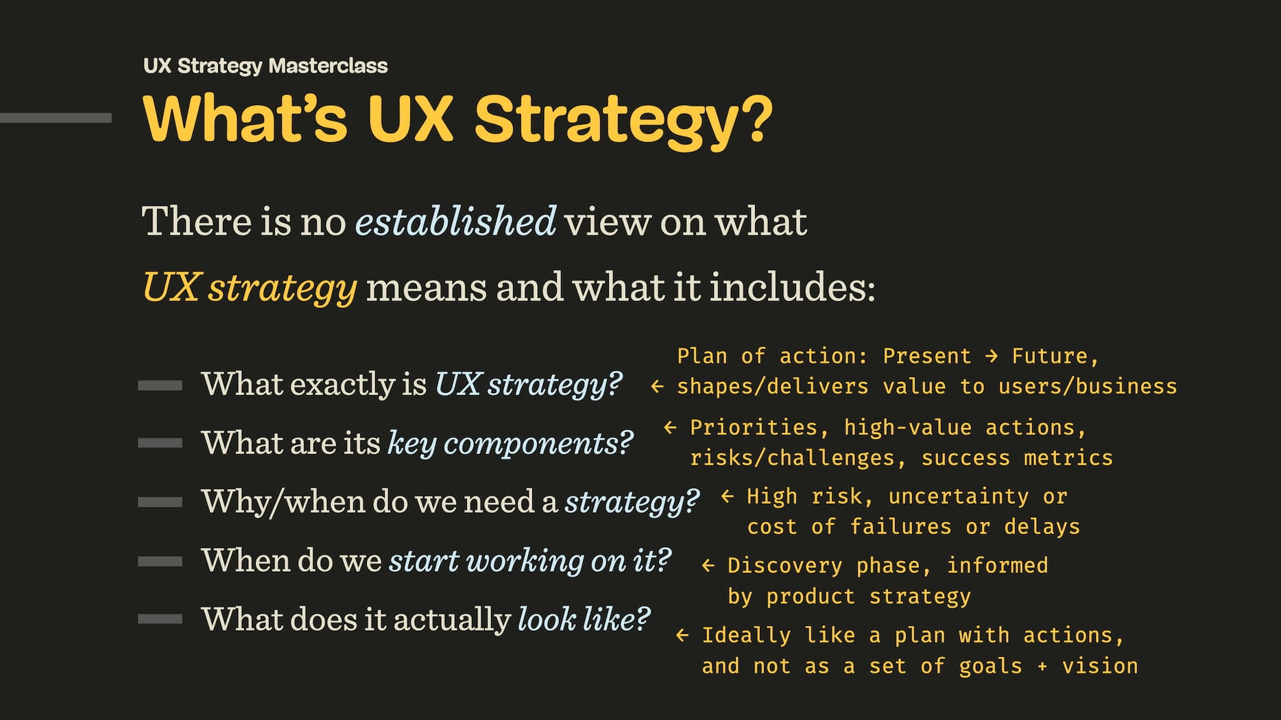 Six Key Components of UX Strategy – Smart Interface Design Patterns